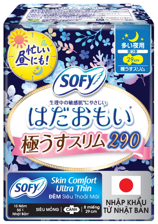 SOFY Night Skin Comfort Siêu Mỏng 29cm